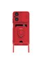 Xiaomi Poco M5 Case Zuma with Business Card Ring Silicone - Red - 2