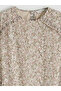 Nevavm Ruffled Oval Neck Floral Chiffon Dress with a Difference - 7