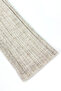 Girl's 100% Linen Textured Cream Color Pocketed Elastic Waist Drawstring Pants - 5
