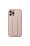 Apple iPhone 12 Pro Case Coco Leather Stand Cover - Pink