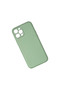 Apple iPhone 12 Pro Case Coco Leather Silicone Cover - Light Green - 2