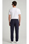 Men's Navy Blue Linen Trousers Muslin Fabric Oversize Comfortable Fit Daily Use - 6