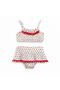 Cherry Patterned Printed Girls' Bikini Set
