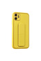 Apple iPhone 12 Case Coco Leather Stand Cover - Yellow - 2
