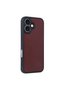 Apple iPhone 16 Case Aras Leather Cover - Burgundy - 2