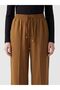Lcw Vision Brown Women's Wide Leg Pants with Elastic Waist - 4