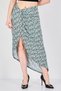 Women Floral Print Midi Skirt, Multicolor