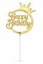 Happy Birthday Cake Decoration Plexiglass – Happy Birthday Cake Topper - 2