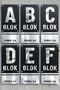 Apartment, Site, Construction, Villa, Customizable Black Matte Glossy Plexiglass Silver Block Sign 75X35 cm - 2