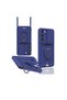 Samsung Galaxy S23 Plus Case Zuma with Ring Silicone with Business Card - Navy Blue