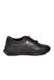 Black genuine leather women's casual shoes - 2