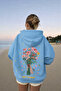 Unisex Character Hooded Sweatshirt - Face and All Surfaces Printed , Comfortable Lace-Up Hooded