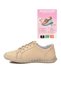 Beige Genuine Leather Women's Casual Shoes - 5