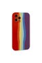Apple iPhone 12 Pro Case Ebruli Launch Silicone - Red-Purple - 3