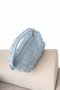 Women's Light Blue Denim Handbag Silver Stud Detailed Mini Bag Daily Stylish Denim Bag - 2