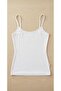 Women's White 3-Pack Cotton Ribbed Strap and Tank Top Set - 2