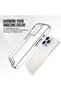 iPhone 13 Pro Max Case with Raised Camera, Hard Metal Buttons on the Back, Transparent Cover, Slim Fit - 6