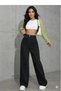 Women's Palazzo Loose Comfortable Cut Stretch Fabric High Waist Jeans Denim Trousers New Season