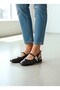 Sharp Toe Short Heel Open Back Shiny Stone Decorated Daily Dress Shoes Ballet Flats with Heels - 5