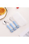 Blue-Owl Figured Premium Children's Bpa Free Stainless Steel Fork-Spoon-Knife Set 12+ Months - 6