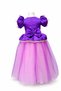 Rapunzel Short Sleeved Knitted Hairband Long Skirt Dress with Gift & Rapunzel Short Sleeved Long Skirt Costume Evening Dress - 4