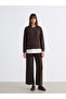 Rmz Gi̇yi̇m Farkiyla Zero Roba Collar Stone-Embellished Women's Sweatshirt - 6
