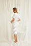Clothing Lace Front Buttoned Maternity Nightgown - 5