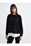 Crew Neck Stone Embellished Women's Sweatshirt