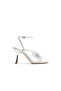Kalyaa Womens Silver Sandals