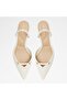 Nailah Womens White Sandals - 6