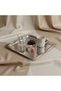 Square Metal Presentation Tray 21X21 cm Stainless Steel Tea Coffee Serving Tray - 3