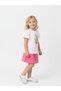 Girl's Floral Sleeve Detailed Design T-Shirt - 5