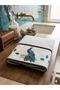 100% Cotton Peacock Figure Embroidered Hand and Face Towel Stylish Licensed Design Towel