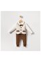 Striped Bow Tie Baby Boy Jumpsuit Set 100% Cotton