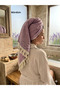 Crystal Patterned 100% Cotton Hair Drying Towel |   Head Towel |   Peşkir – 45X90 cm (1 Piece)