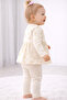 23504-26 Baby Girl Rabbit Printed Polka Dot Tights Long Sleeve Casual Comfortable 2-Piece Set - 7