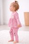 23504-26 Baby Girl Rabbit Printed Polka Dot Tights Long Sleeve Casual Comfortable 2-Piece Set - 7
