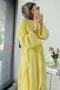 Cotton Voile Skirt Ruffled Double Set - Yellow - 6