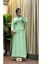 Modal Cupra Fabric Skirt Suit with Waist Buckle Detail - 3
