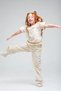 Nov7 1010 Tensel Girls' Linen T-Shirt and Pants Set - 5