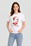 Women's White Ataturk Printed T-Shirt Short Sleeve Crew Neck Basic T-Shirt - 2