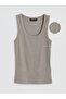 U Neck Women's Ribbed Tank Top (S6)