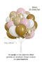 Pink Caramel Retro Balloon Set 21 Pieces Girls Birthday Party Decoration