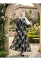 Waist-Tied Patterned Casual Comfortable Dress - 5