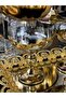 Bohemia Crystal 6 Pieces Gold Titanium Coated Presentation Bowl Ice Cream Bowl - 7