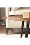 FFD Modern Oval Wooden Coffee Table with Wooden Legs, 120 x 60 x 38 cm Center Table, and Tea Table - 2