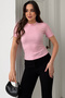 Women's Stone-Detail Short Sleeve T-shirt – Beige Spark - 2