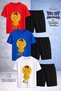Children's Hvn Girl Anime Custom Printed Crew Neck 3-Piece T-Shirt - Shorts Set