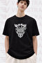 Unisex Panther Printed Special Design Oversize Comfortable Daily Use Combed Cotton T-Shirt