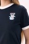 Crep Women's Cat Printed Crop T-Shirt Crew Neck 100% Cotton Navy Blue – Comfortable Fit - 5